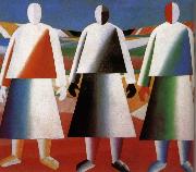 Kasimir Malevich Women in the farm oil painting reproduction